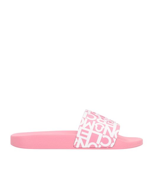 Moncler Pink Round Head Slippers