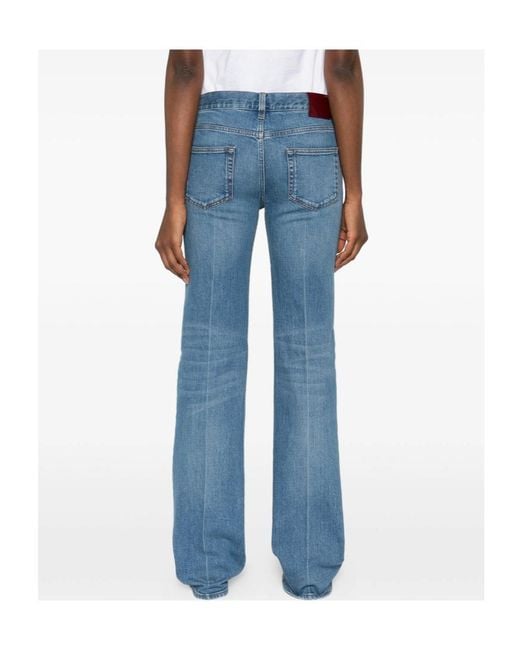 Gucci Blue Logo Patch Denim Jeans
