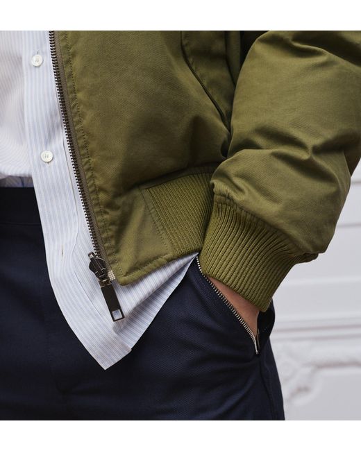 Dior Green Book Cover Reversible Bomber Jacket for men