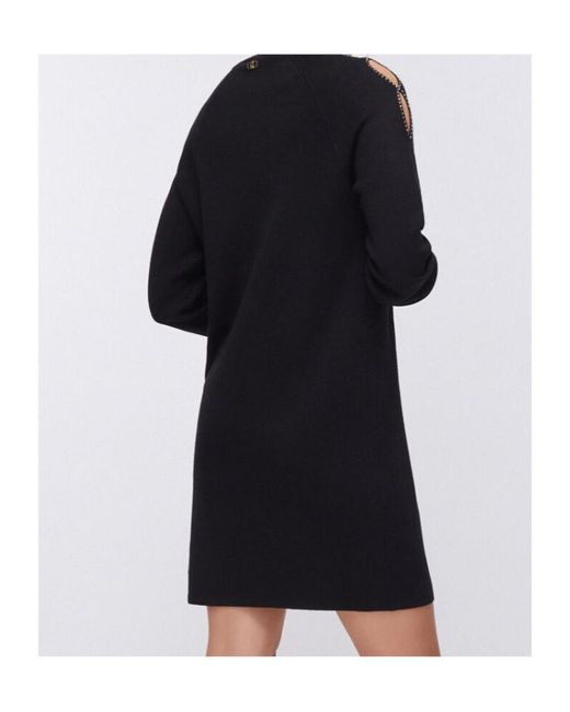 Liu Jo Black Cut-Out Mini Dress