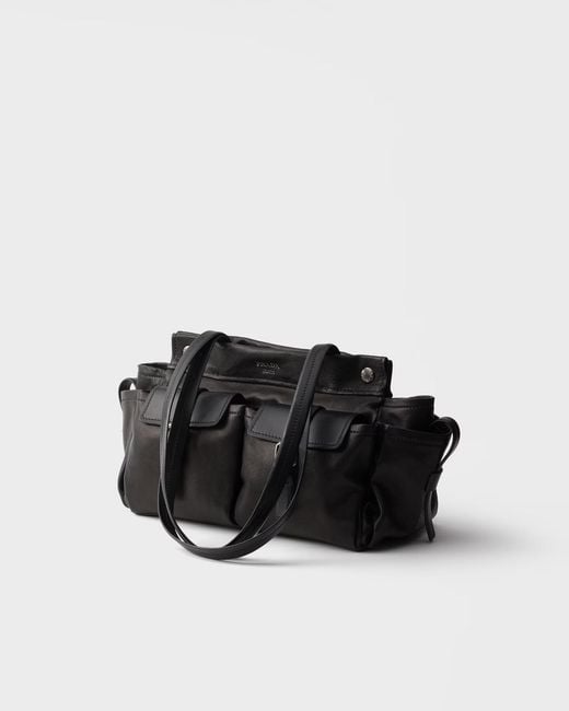Prada Black Multi-Pocket Tote Bag