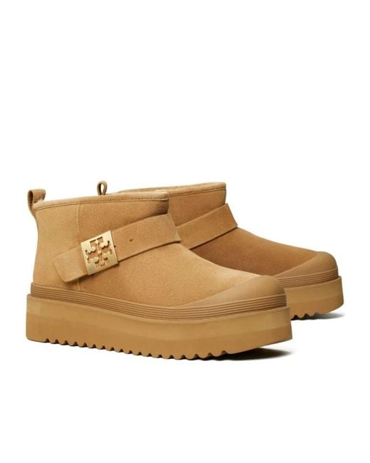 Tory Burch Brown Mellow Platform Boots