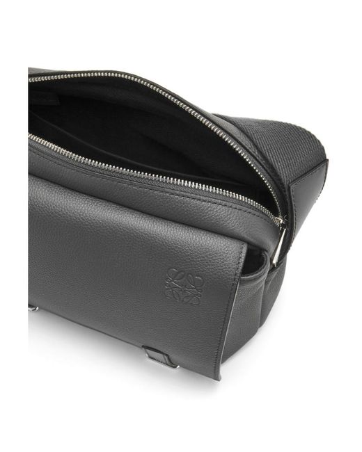 Loewe Gray Xs Military Zip-Up Shoulder Bag for men