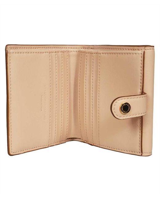 Stella McCartney Natural S-Wave Small Flap Wallet