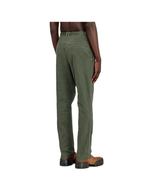 DIESEL Green P-Nedar-Co Biker Strap Pants for men