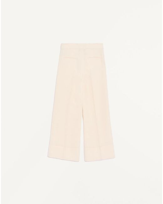 Valentino Natural Crepe Couture Trousers