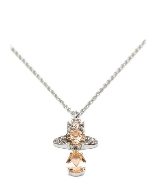 Vivienne Westwood White Ismene-Pendant Necklace