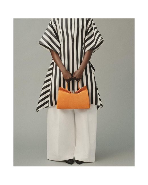 Jacquemus Orange The Valérie Magnetic-Closure Leather Tote Bag