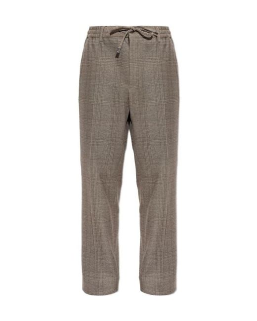 Etro Gray Drawstring Casual Pants for men