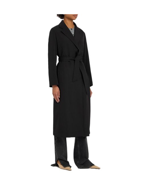 Nili Lotan Black Bobby Twill Coat