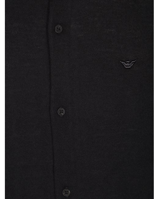 Emporio Armani Blue Long-Sleeved Shirt for men