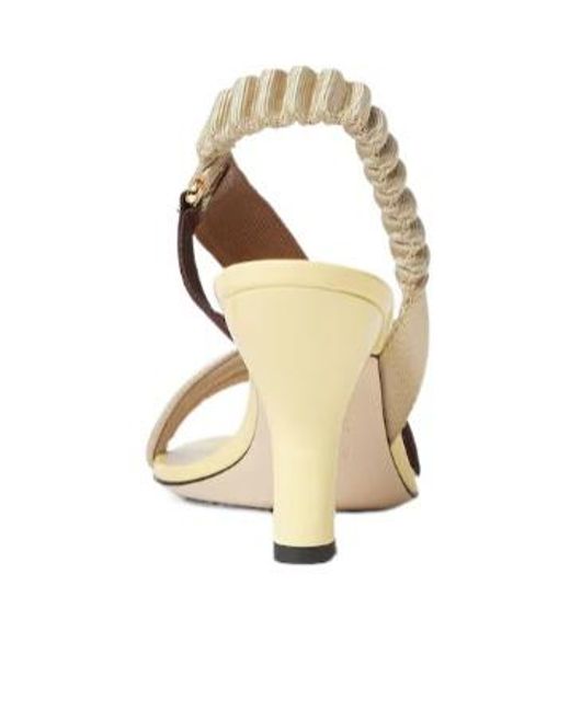 Fendi Metallic Iconic Colibrì Sandals