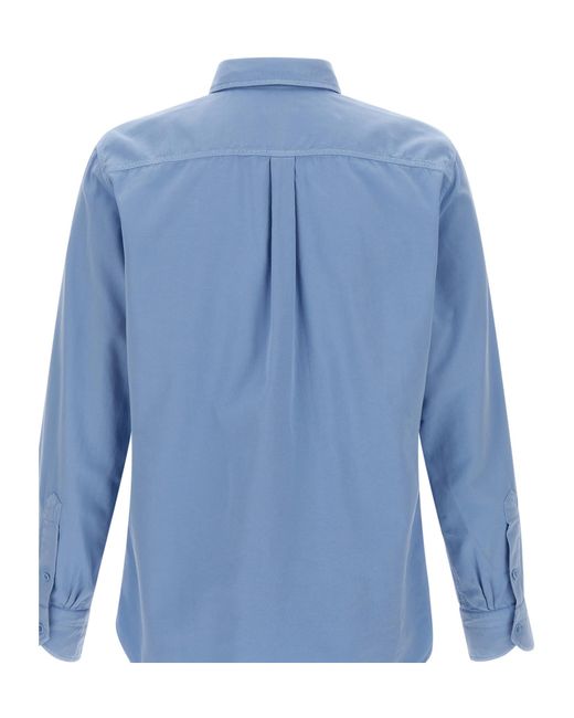 Tom Ford Blue Military Faille Shirt for men