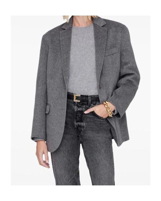 Anine Bing Gray Quinn Blazer