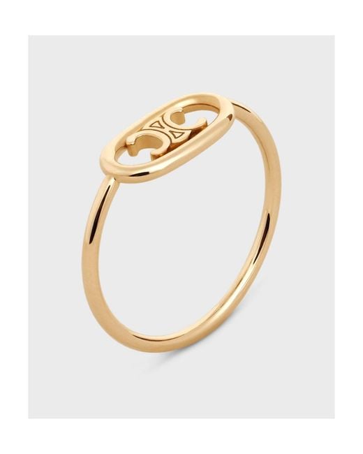 Céline Metallic Maillon Triomphe Ring