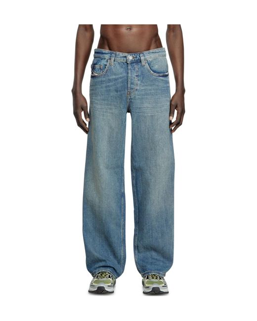 DIESEL Blue 2001 D-Macro Relaxed Jeans for men