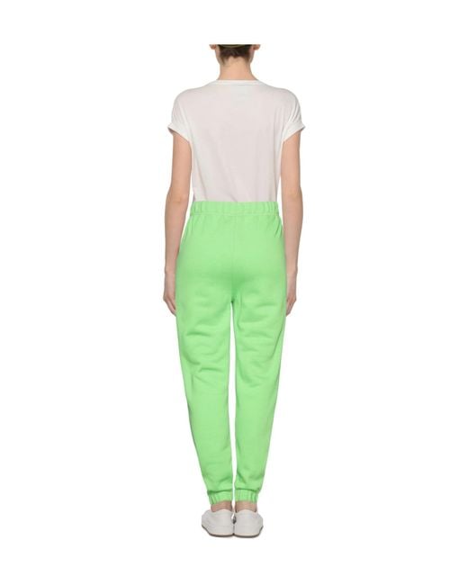Ganni Green Solidcolor Sweatpants