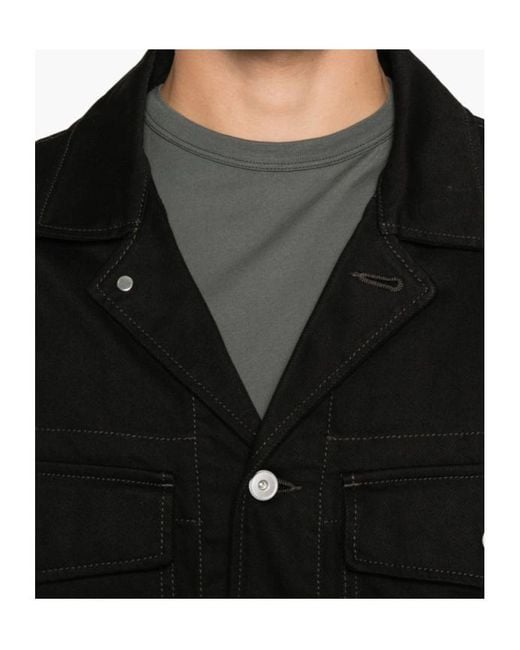 Lemaire Black Long Sleeve Casual Jacket for men