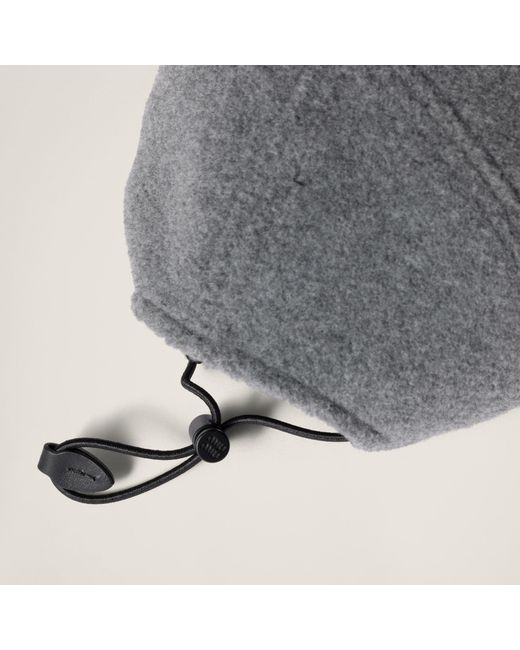 Miu Miu Gray Fleece Baseball Cap