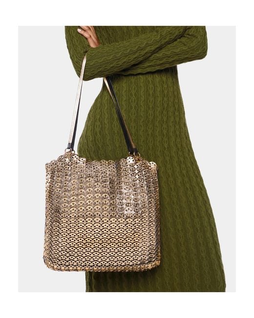 Rabanne Green 1969 Flip Top Handle Bag