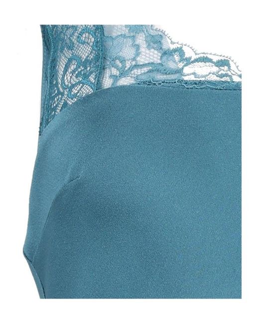 Forte_forte Blue Lace-Trim Long Dress