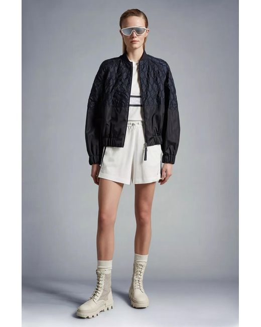Moncler Gray Logo Shorts