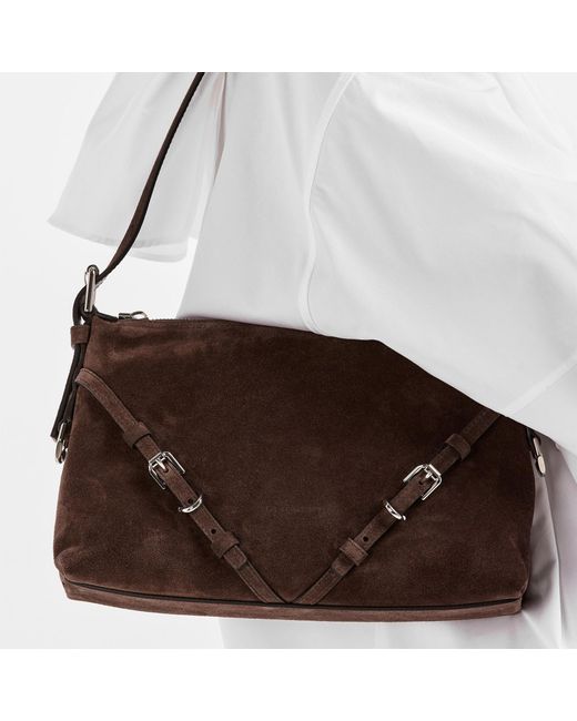 Givenchy Brown Giv Mni Voyou Shoulder Bag