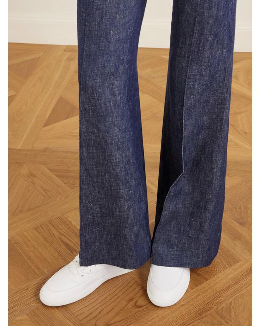 Gabriela Hearst White Round-Toe Low-Top Casual Shoes