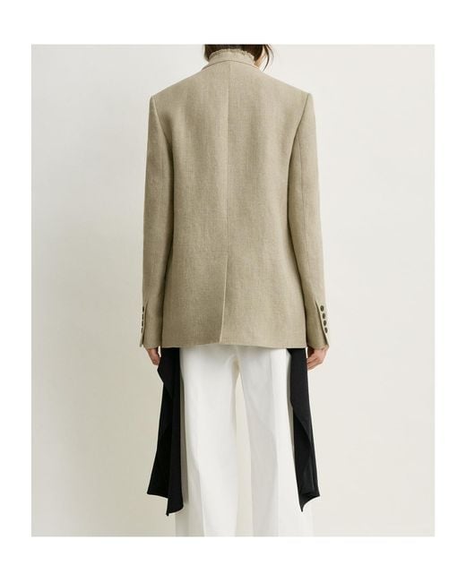 Totême Natural Totême Raw Lapel Jacket
