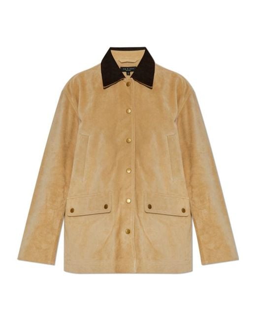 Rag & Bone Natural Long Sleeve Casual Jacket