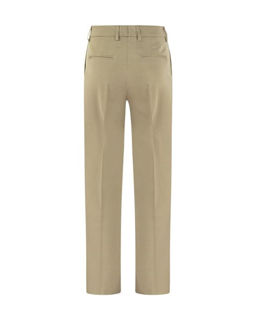 PT01 Natural Pt Torino Ambra Pressed Crease Slim-Fit Trousers