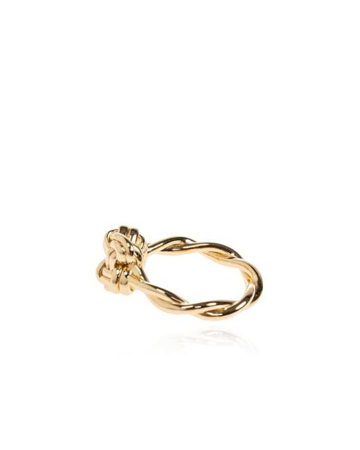 Bottega Veneta Metallic Knot-Motif Ring
