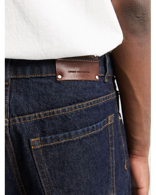 Dries Van Noten Blue Wide-Leg Jeans for men