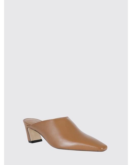 Stuart Weitzman Brown High-Heeled Mules