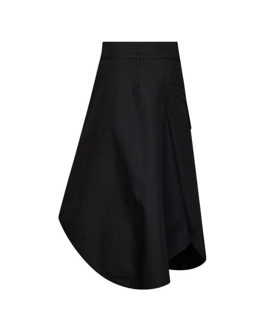 Bottega Veneta Black Asymmetrical Skirt