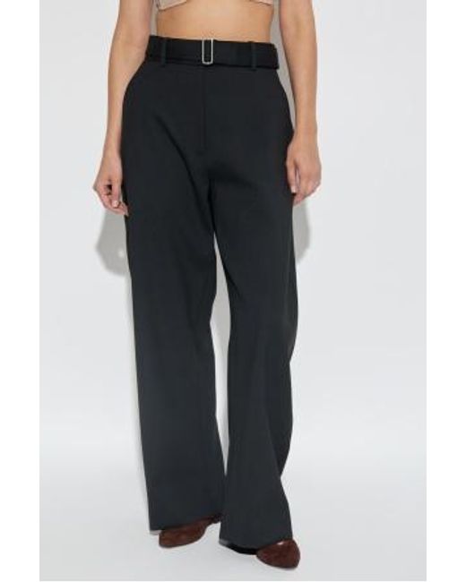 Studio Nicholson Black Belted Trousers