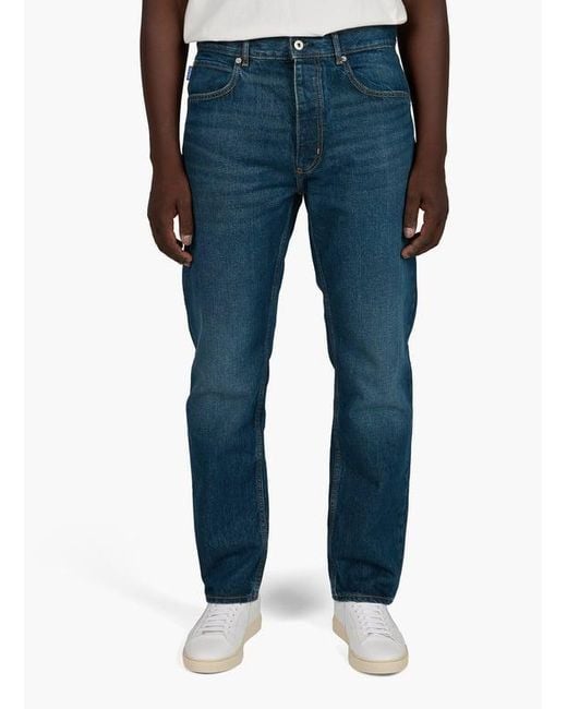Boss Blue Belt Loop Jeans for men