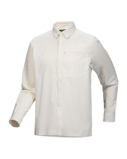 Arc'teryx White Skyline Shirt Ls for men