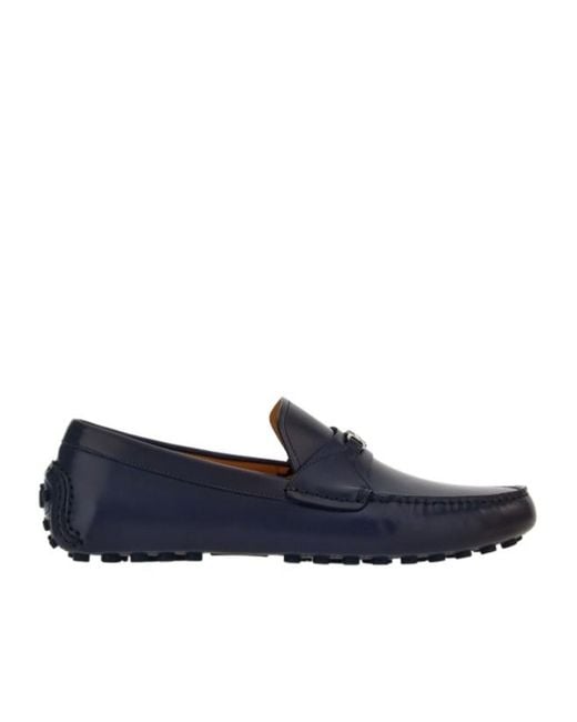 Ferragamo Black Logo Love Shoes for men