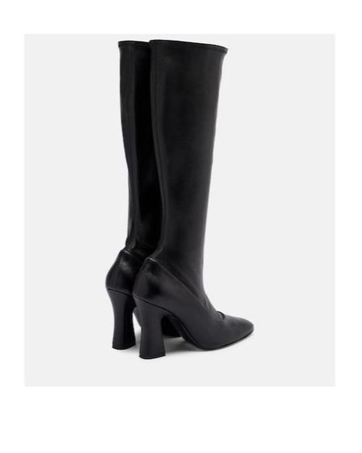 Magda Butrym Black Leather Knee-High Boots