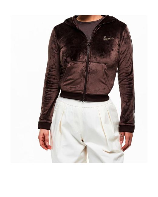 Nike Brown Hooded Zip-Up Sweatshirt
