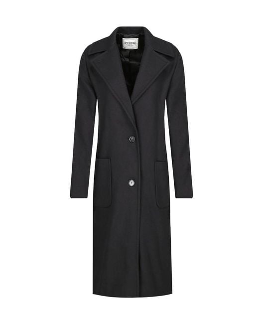 Iceberg Black Long Coat