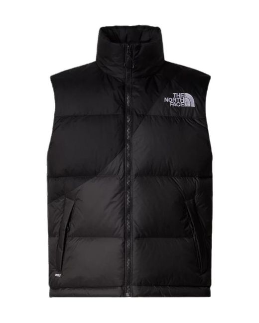 The North Face Black Logo-Embroidered Zipped Padded Gilet for men