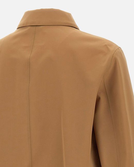 Peuterey Brown Single-Breasted Coat for men