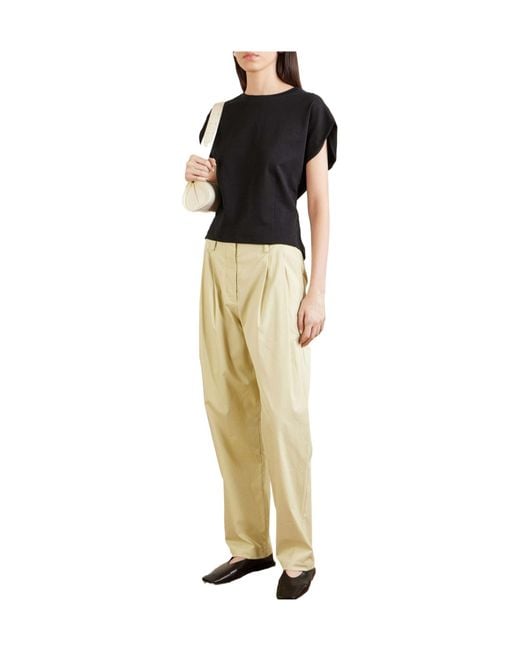 Proenza Schouler Natural Cotton-Blend Straight-Leg Pants