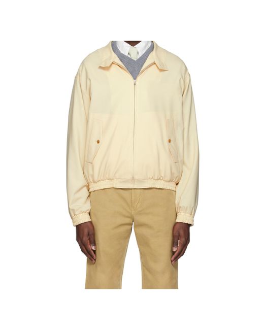 Auralee Natural Long Sleeve Casual Jacket for men