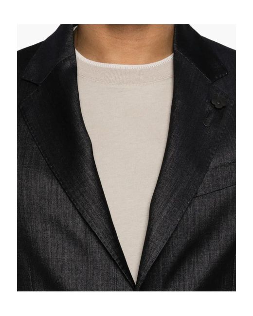 Lardini Black Single-Breasted Classic Suit for men