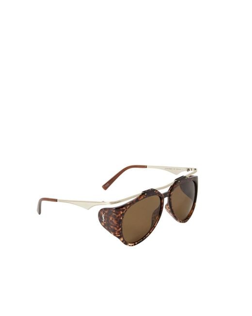 Saint Laurent Multicolor Eyewear Aviator-Frame Sunglasses