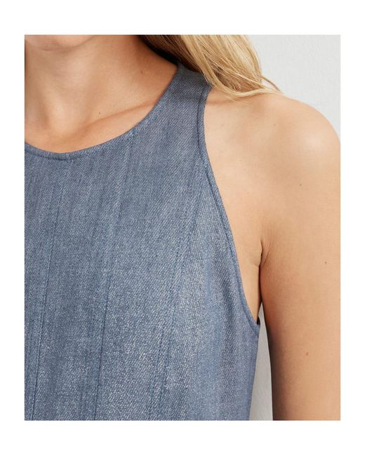 Brunello Cucinelli Blue Crepe Maxi Dress