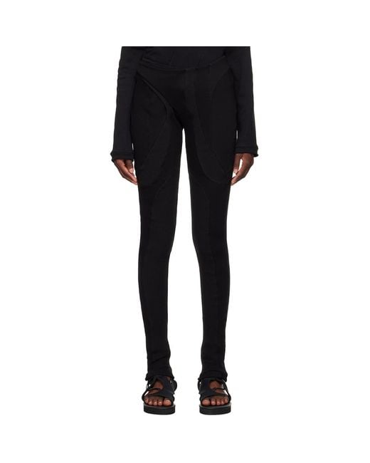 OTTOLINGER Black Deconstructed Trousers
